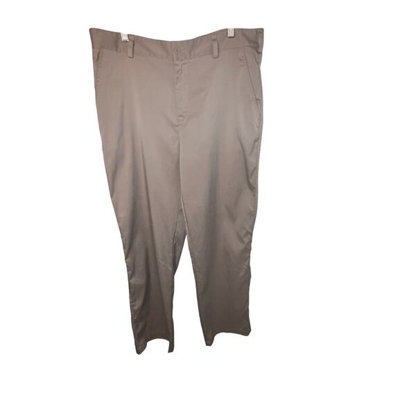 Nike dry fit men’s size 36W stretch button zip logo performance pants logo - Picture 1 of 8